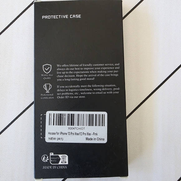 Pink protective phone case for iPhone 13 Pro Max. - Picture 2 of 3